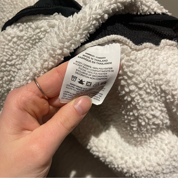 Nike Sportswear Quarter Zip Fleece Sherpa Cropped Sweater Sz Large Retro 90s - Picture 7 of 12